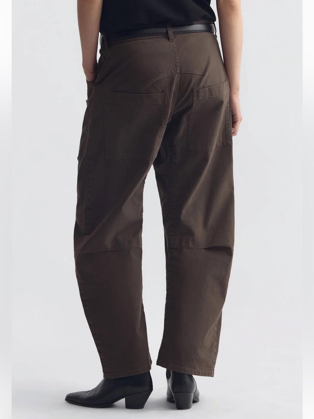 Nili Lotan brown Shon barrel leg pants - Picture 3 of 7